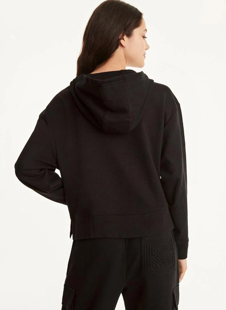 商品DKNY|Cotton French Terry Hoodie with Bag Kangaroo Pocket,价格¥894,第2张图片详细描述