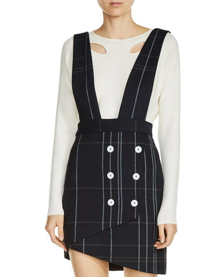 商品Maje|Jola Plaid Skirt with Straps,价格¥1203,第3张图片详细描述