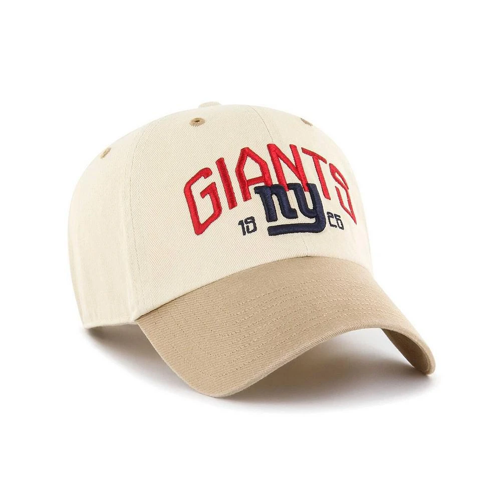 商品47 Brand|Men's Natural, Tan New York Giants Sierra Clean Up Adjustable Hat,价格¥262,第2张图片详细描述