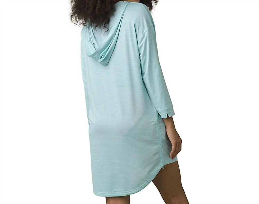 商品Prana|Mantra Bay Tunic Cover Up In Dark Beach Glass Stripe,价格¥521,第2张图片详细描述