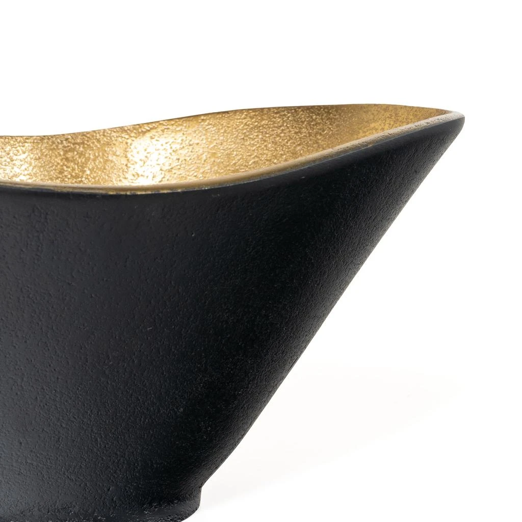 商品Gild Design House|Lazaro Gold and Black Decorative Metal Bowl,价格¥512,第2张图片详细描述