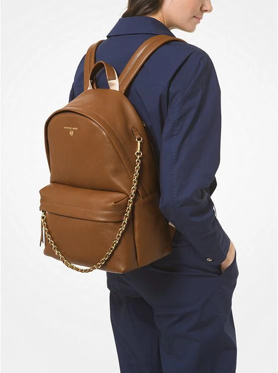 商品Michael Kors|Slater Large Pebbled Leather Backpack,价格¥2665,第3张图片详细描述