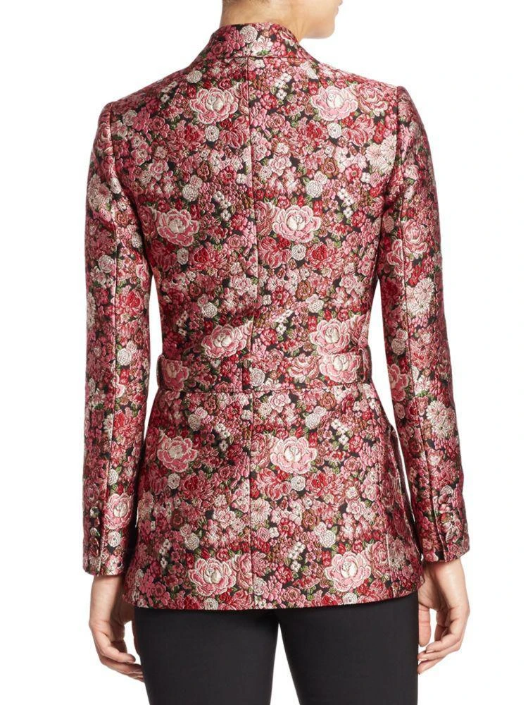 商品ADAM LIPPES|Adam Lippes Belted Floral Tuxedo Blazer,价格¥5472,第2张图片详细描述