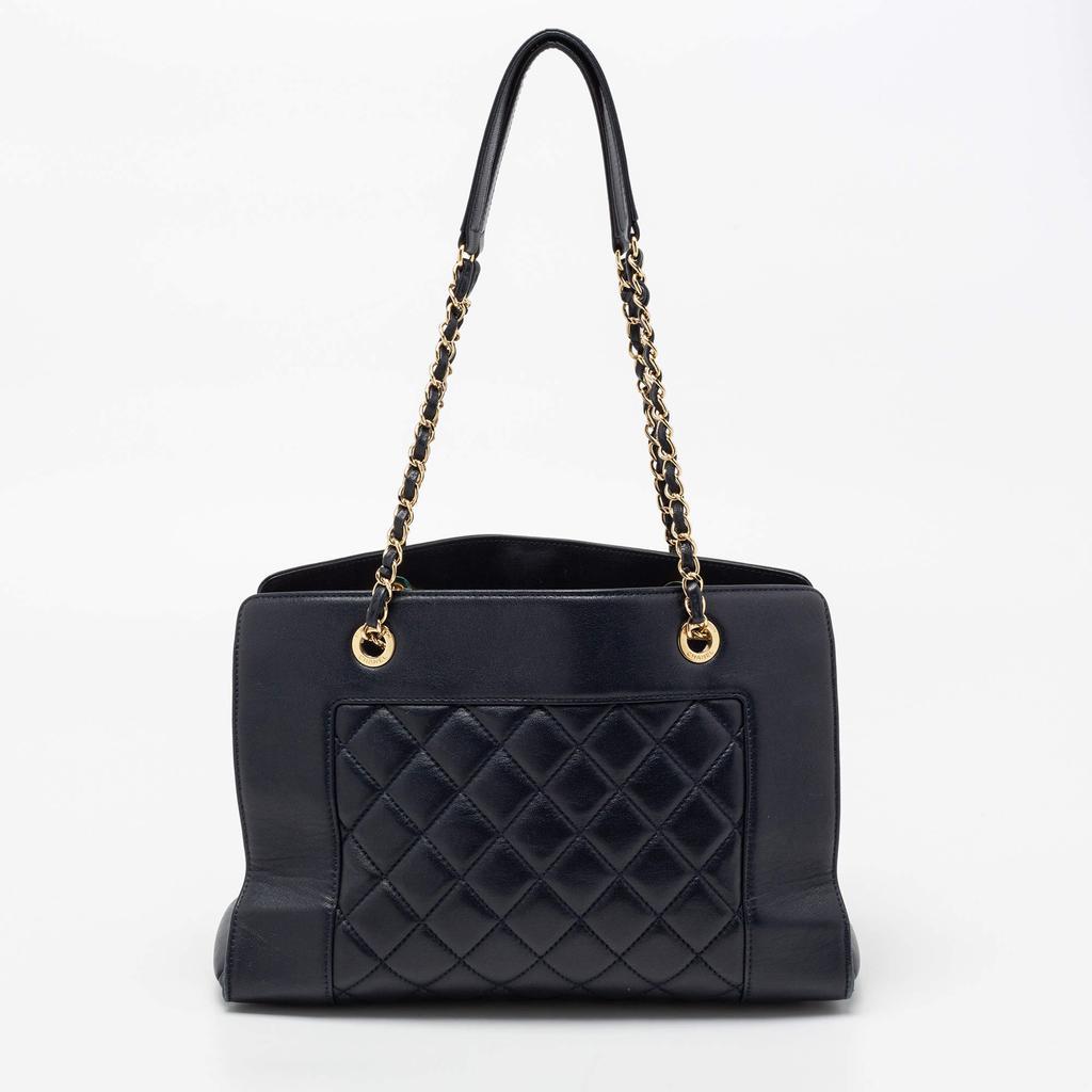 商品[二手商品] Chanel|Chanel Blue Quilted Leather Large Shopper Tote,价格¥15667,第6张图片详细描述