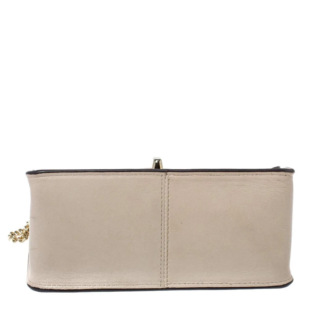 Coach Cream White Leather Turnlock Small Chain Crossbody Bag 商品