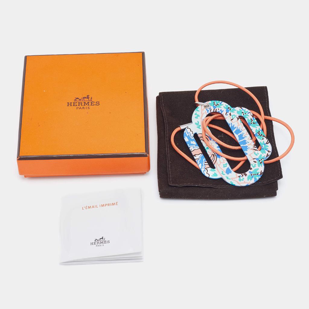 Hermès L'email Imprime Printed Enamel Attelage Pendant Necklace商品第5张图片规格展示