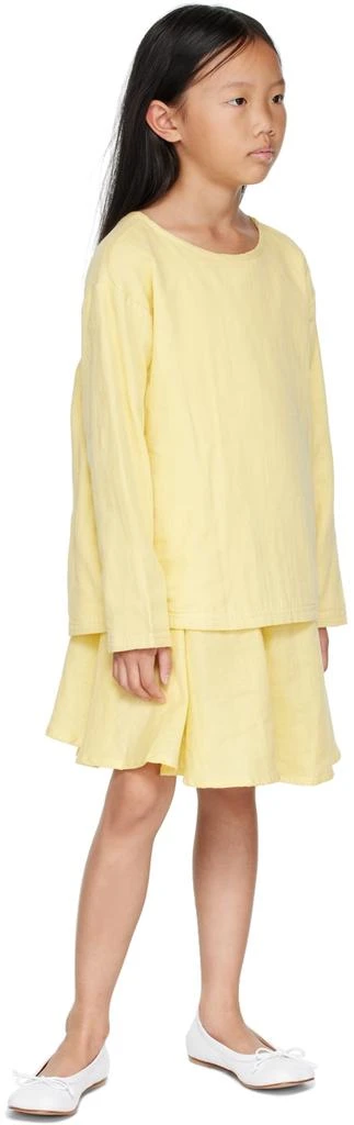 商品Coco Village|Kids Yellow Organic Cotton Long Sleeve T-Shirt,价格¥123,第4张图片详细描述