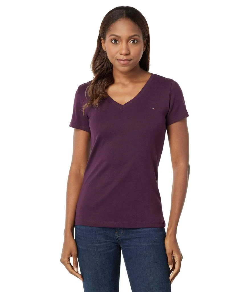 商品Tommy Hilfiger|Short Sleeve Solid V-Neck Tee,价格¥149,第1张图片