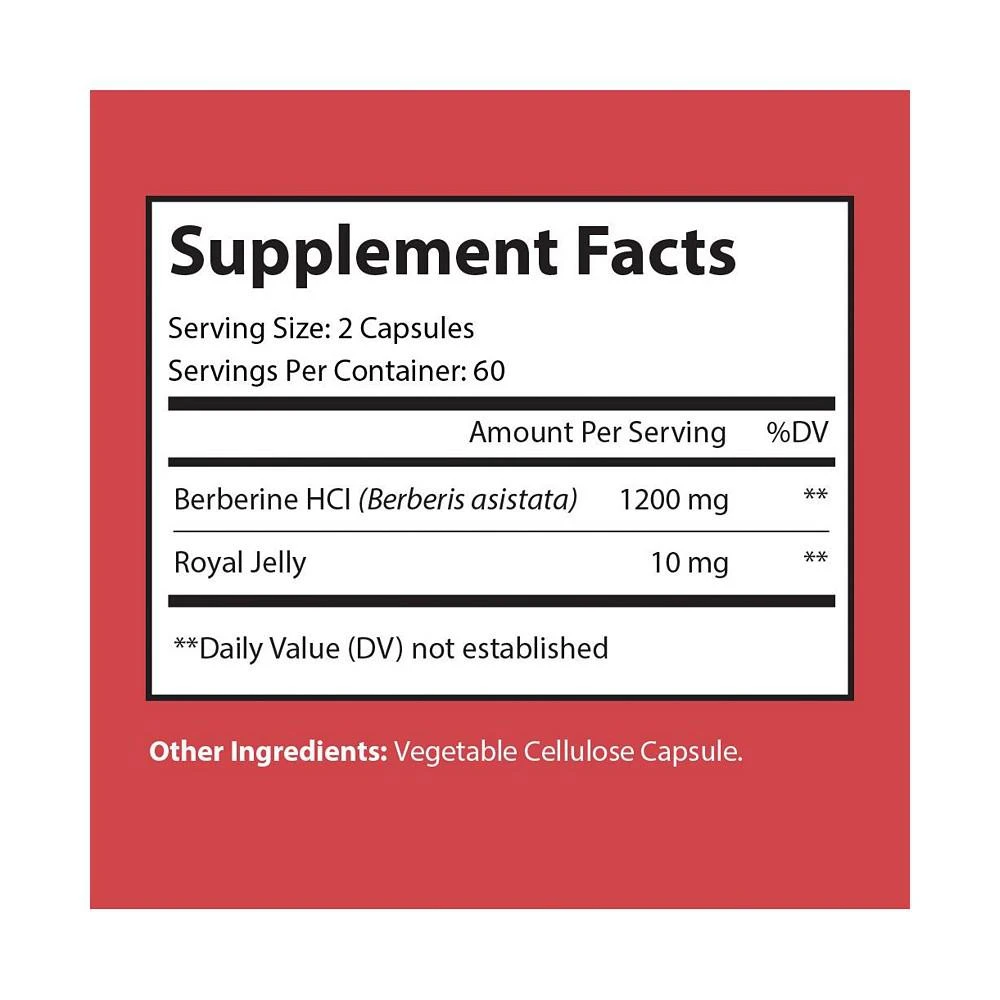 商品Nutriumph|BERBERINE - Weight, Heart Health & Glucose Metabolism Support supplement | 120 capsules,价格¥224,第3张图片详细描述