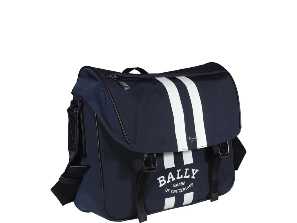 商品Bally|Bally Logo Printed Stripe Detailed Messenger Bag,价格¥3450,第3张图片详细描述