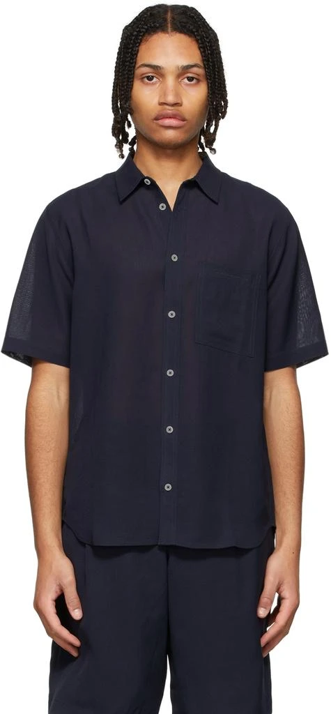 商品Jacquemus|Navy 'La Chemise Melo' Shirt,价格¥939,第1张图片