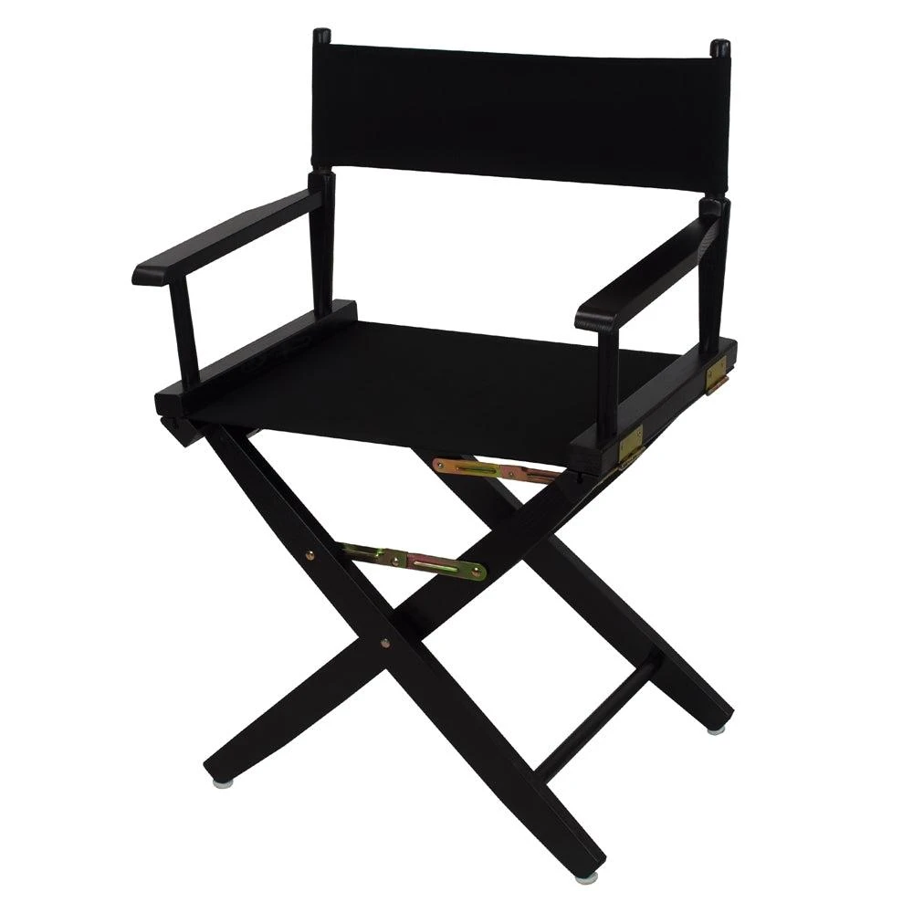 商品American Trails|Extra-Wide Premium 18"  Directors Chair Black Frame W/Black Color Cover,价格¥1016,第4张图片详细描述