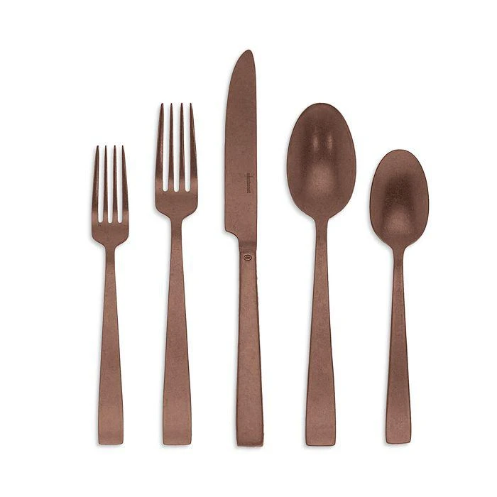 商品Sambonet|Vintage Copper Stainless Steel 5 Piece Place Setting,价格¥935,第1张图片