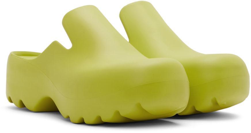 商品Bottega Veneta|Green Rubber Flash Clogs,价格¥4355,第6张图片详细描述