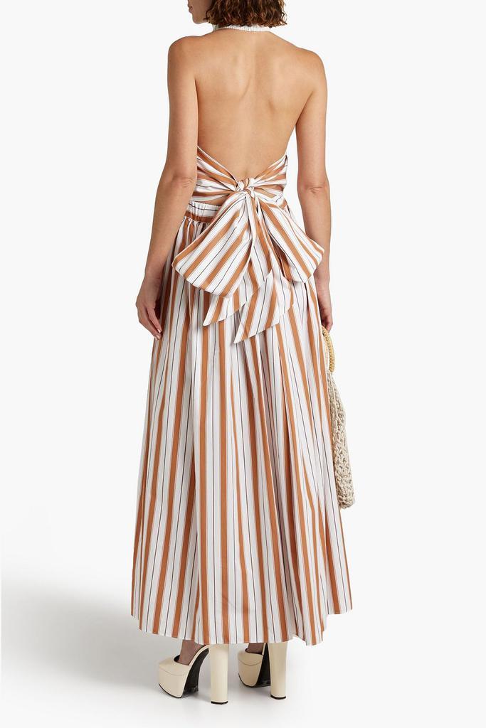 商品Rosie Assoulin|Striped cotton-poplin maxi skirt,价格¥2992,第5张图片详细描述