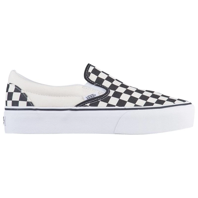 商品Vans|Vans Classic Slip-On Platform - Women's滑板鞋棋盘格,价格¥450,第1张图片