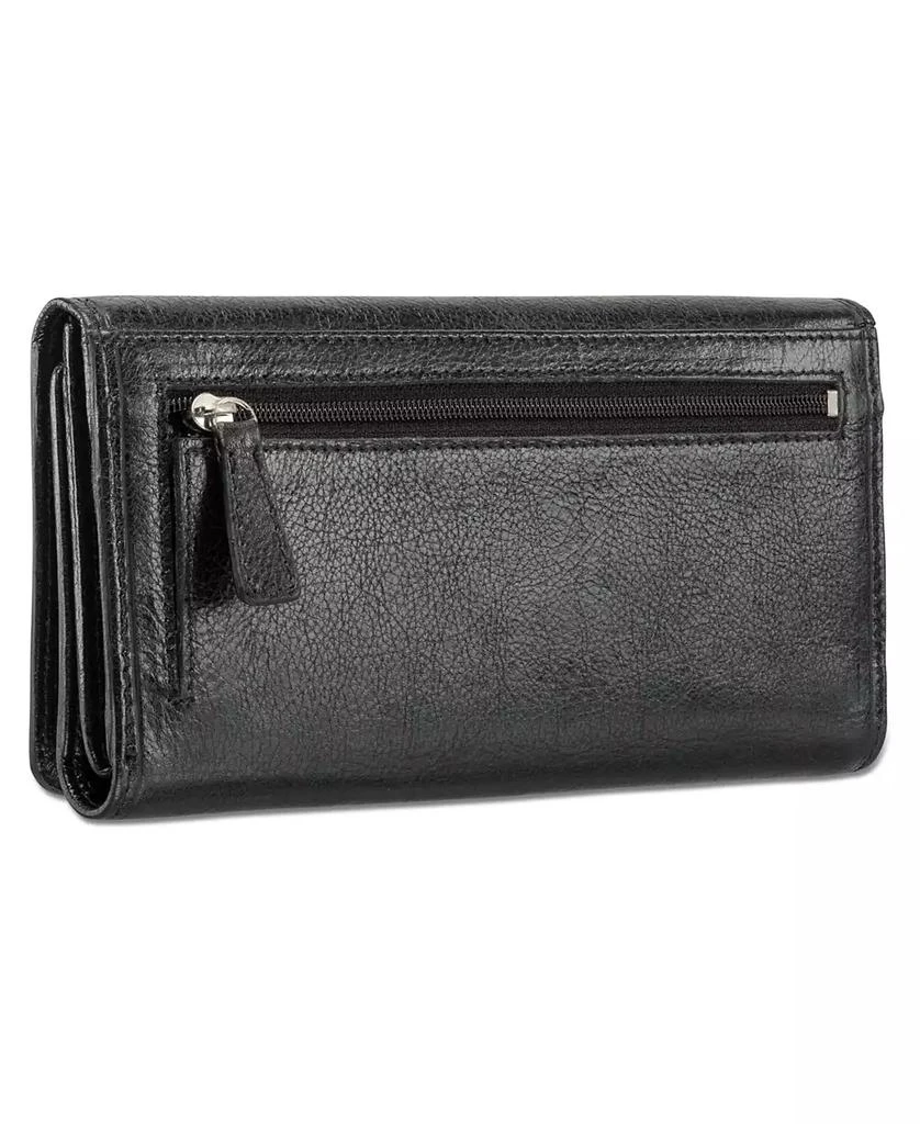 商品Mancini Leather Goods|Equestrian-2 Collection RFID Secure Trifold Wallet,价格¥430,第3张图片详细描述