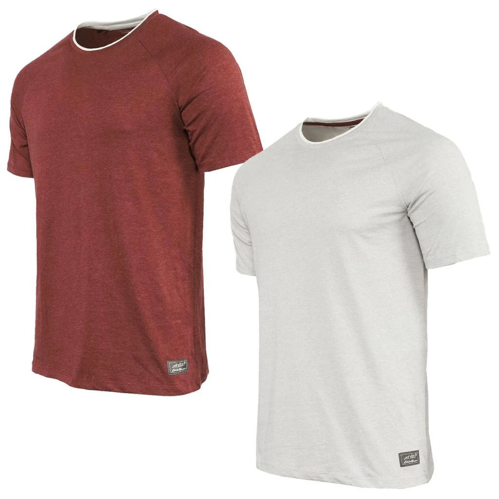 Eddie Bauer Men's 2 Pack 24 Hour Tee with White Trim Neck 商品