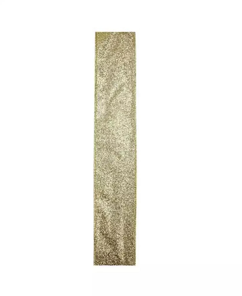商品Northlight|Sparkling Solid Gold Wired Christmas Craft Ribbon 2.5" x 10 Yards,价格¥112,第3张图片详细描述