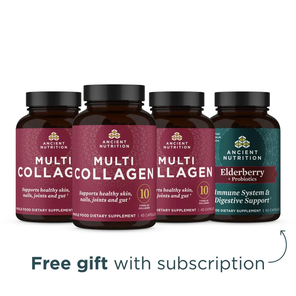 商品Ancient Nutrition|Multi Collagen Capsules (90 Capsules) 3 Bottle Offer - Podcast Offer,价格¥1032,第1张图片