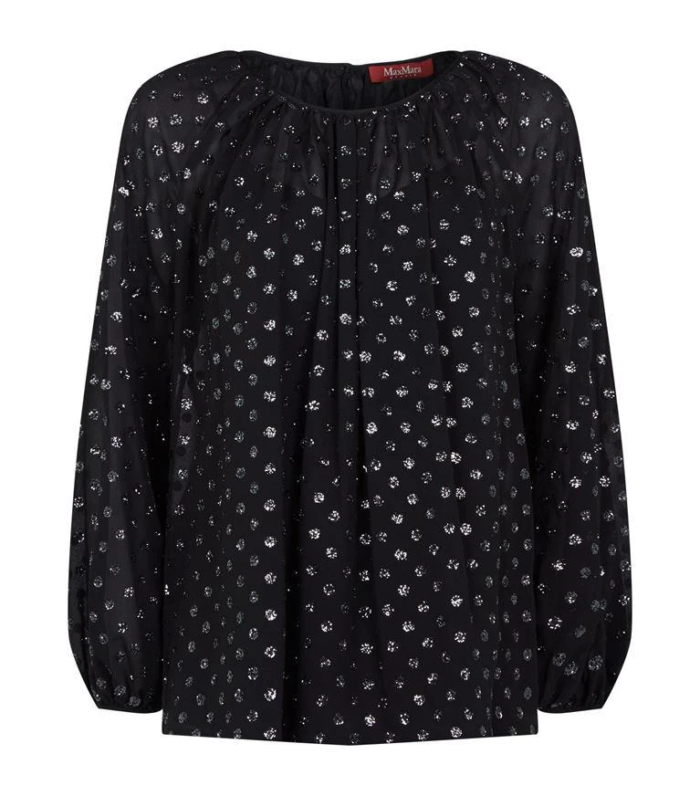商品Max Mara|Glitter Polka-Dot Blouse,价格¥4836,第1张图片