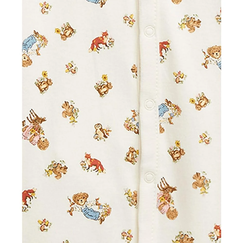 商品Ralph Lauren|Baby Girls Polo Bear Cotton Bubble Shortall,价格¥260,第4张图片详细描述