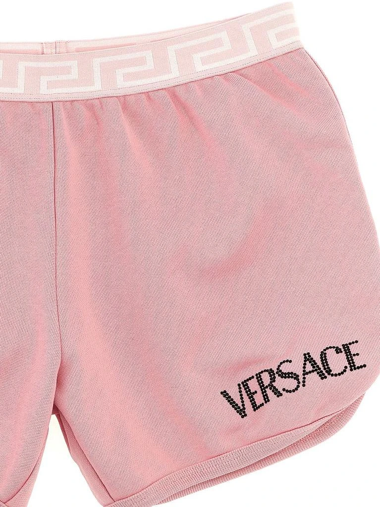 商品Versace|Versace Kids Rhinestone Logo Shorts,价格¥1125,第3张图片详细描述