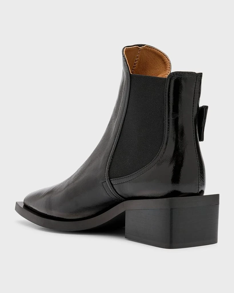 商品Ganni|Recycled Buckle Chelsea Moto Booties,价格¥3506,第4张图片详细描述