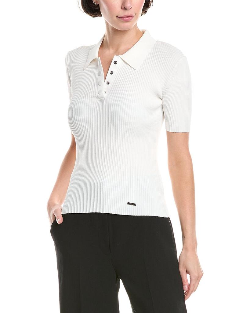 トップス Ribbed jersey polo shirt Sailwind Mens Short Sleeve Polo Shirts Quarter-Zip Ribbed