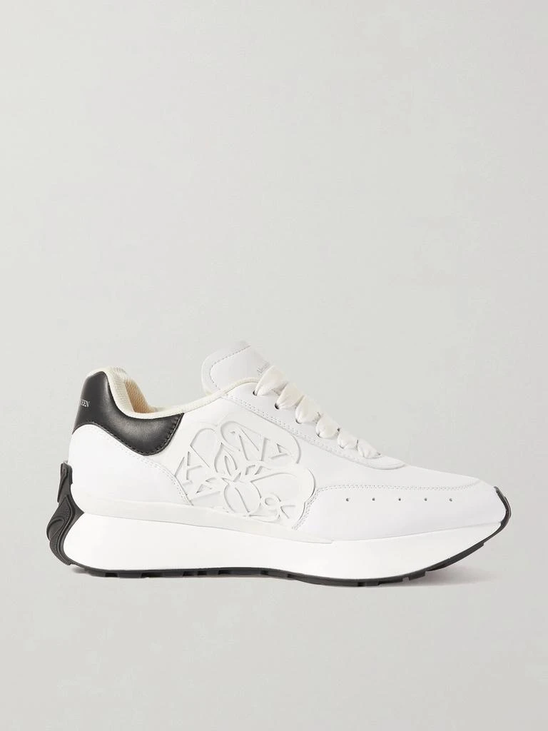 商品Alexander McQueen|Sprint Runner 压花双色皮革厚底运动鞋  - IT35,价格¥6035,第1张图片