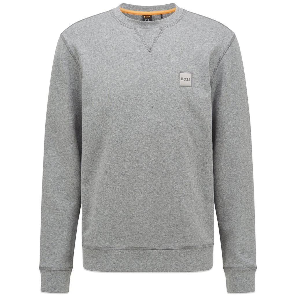 商品Hugo Boss|Boss New WeStart Crew Sweat - Light Grey Marl,价格¥846,第1张图片