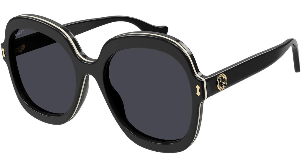 Gucci Grey Butterfly Ladies Sunglasses GG1240S 001 57商品第1张图片规格展示