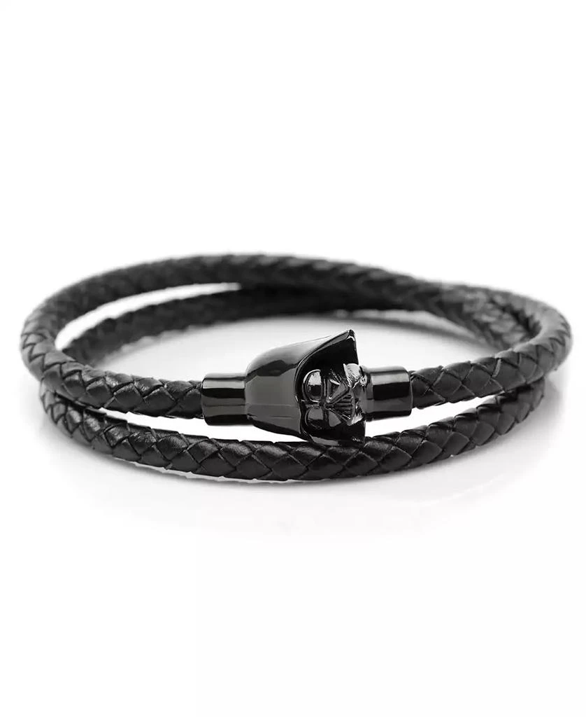 商品Star Wars|Men's Darth Vader Helmet Double-Wrap Stainless Steel Bracelet,价格¥731,第1张图片