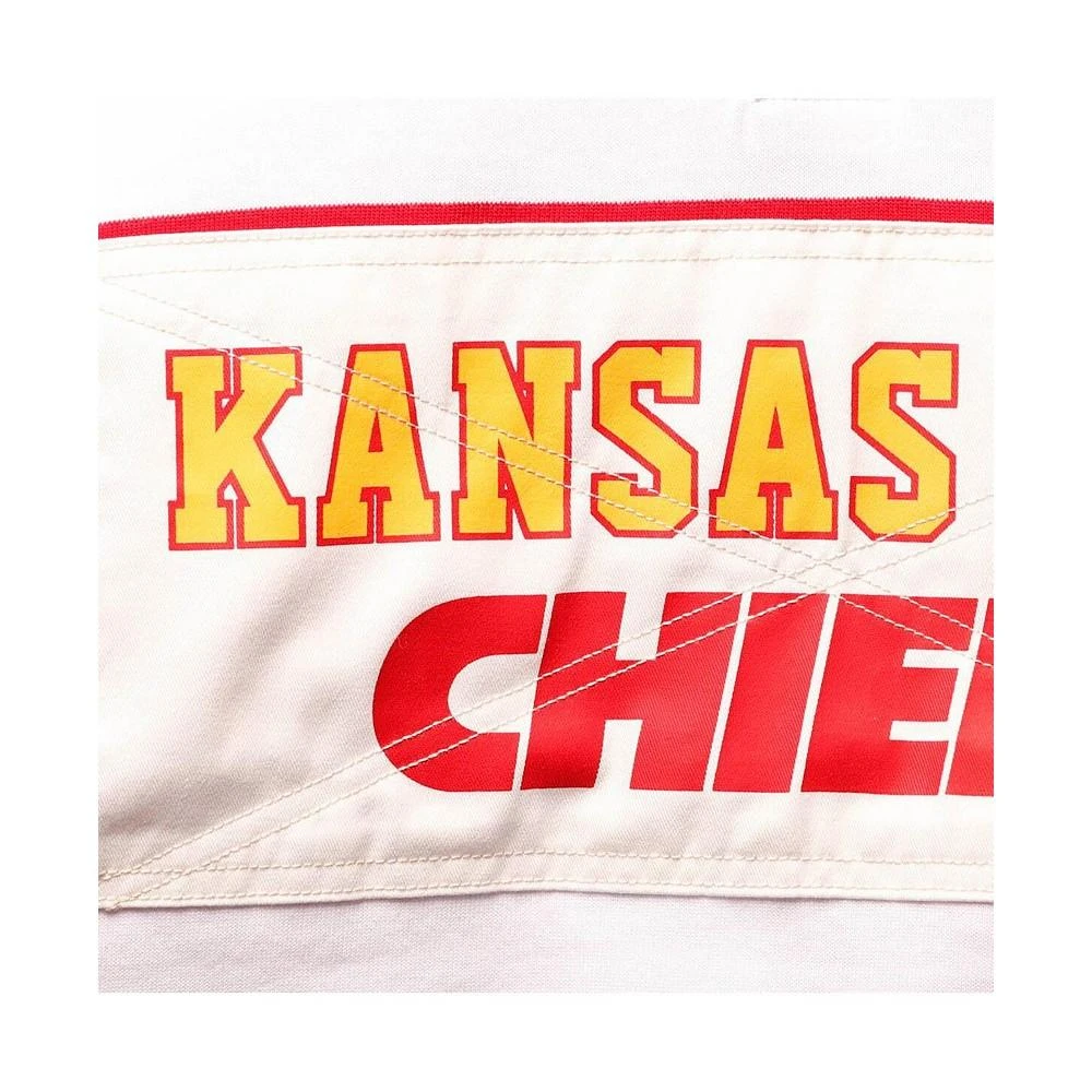 商品Tommy Hilfiger|Men's Red, White Kansas City Chiefs Varsity Stripe Rugby Long Sleeve Polo Shirt,价格¥974,第4张图片详细描述