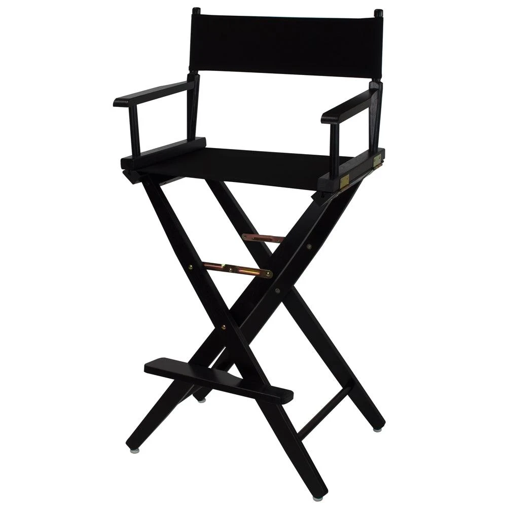 商品American Trails|Extra-Wide Premium 30"  Directors Chair Black Frame W/Black Color Cover,价格¥1105,第4张图片详细描述