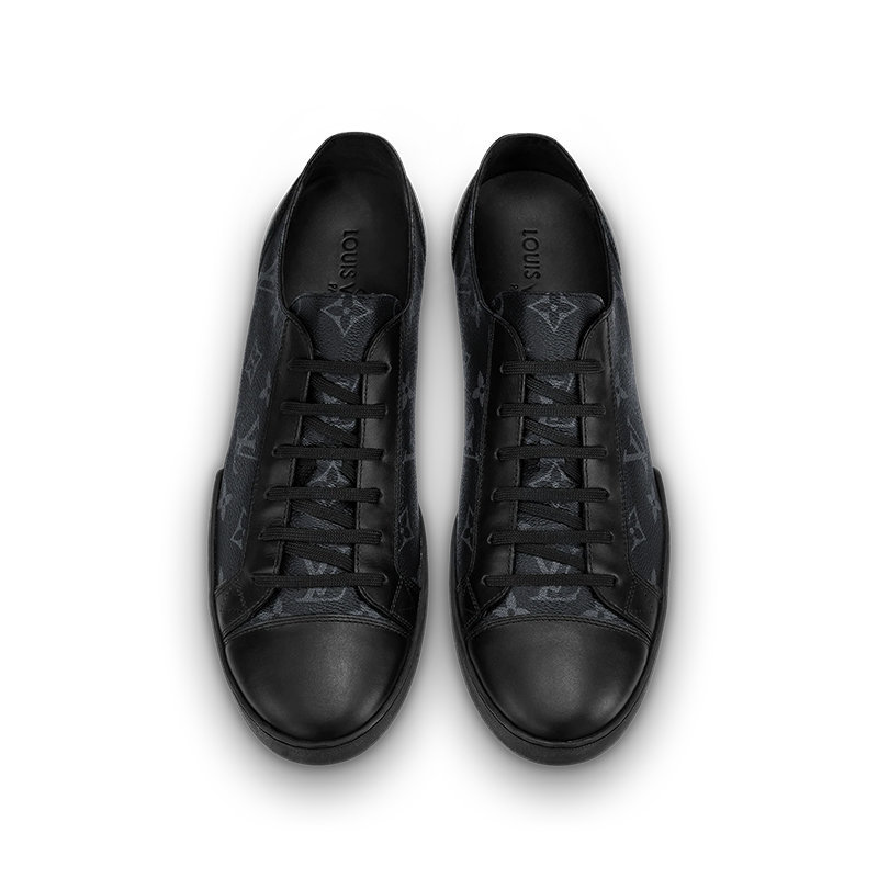 商品Louis Vuitton|预订款1个月LouisVuitton/路易威登22年早春新款MATCH-UP系列男士黑色帆布老花印花运动鞋帆布鞋1A2R4N,价格¥55920,第6张图片详细描述