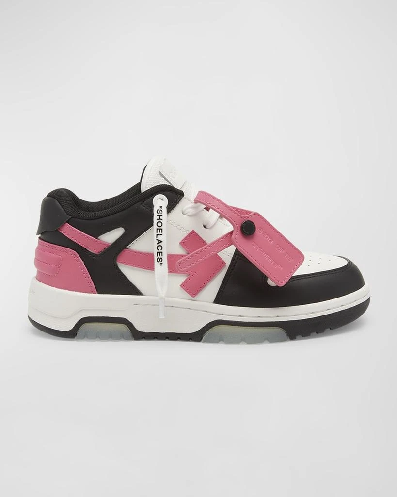 商品Off-White|Girl's Out Of Office Low-Top Leather Sneakers, Toddler/Kids,价格¥3886,第1张图片