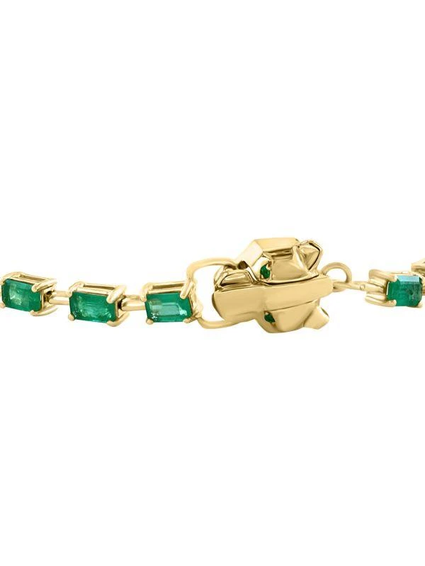 商品Effy|14K Yellow Gold & 5.33 TCW Emerald Bracelet,价格¥20669,第2张图片详细描述