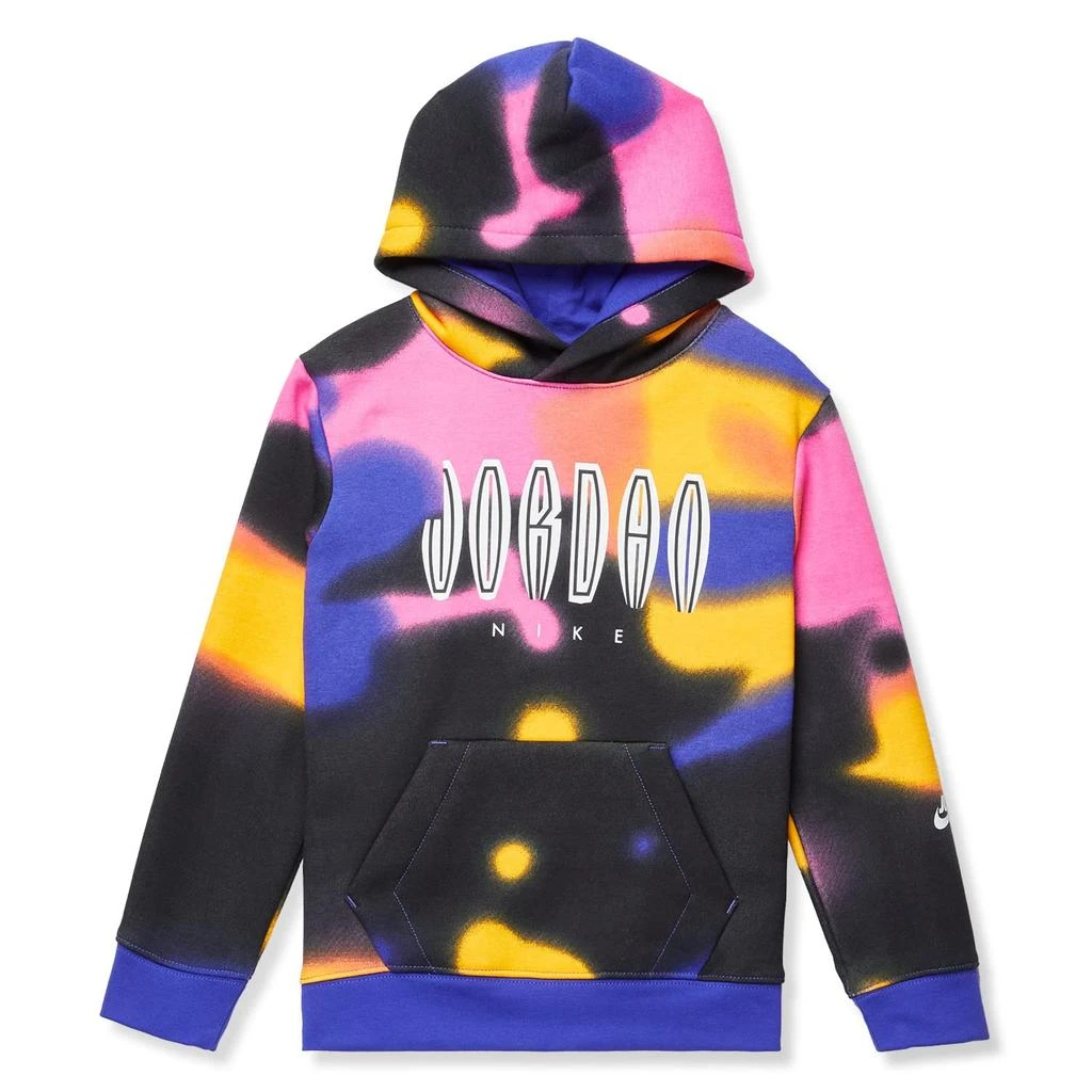 商品Jordan|MJ MVP HBR All Over Print Fleece Pullover (Big Kids),价格¥292,第1张图片