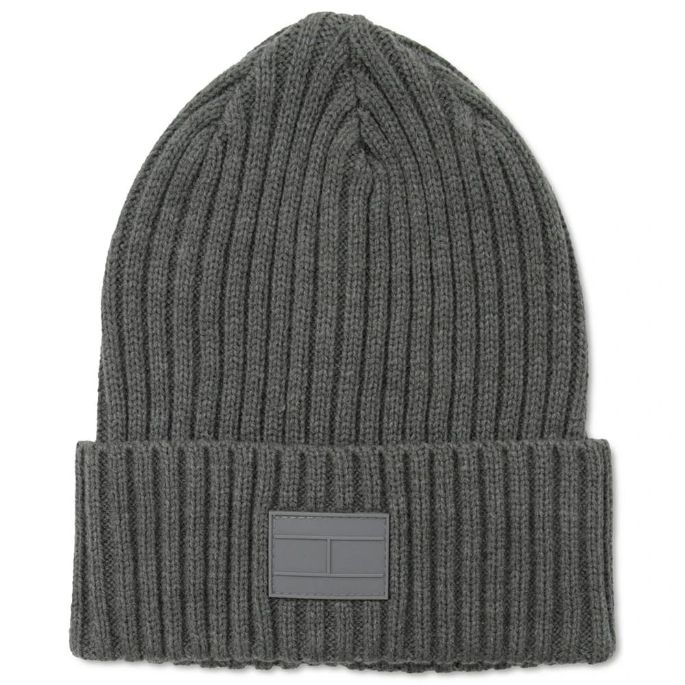 商品Tommy Hilfiger|Men's Ghost Ribbed Knit Beanie Hat,价格¥201,第1张图片