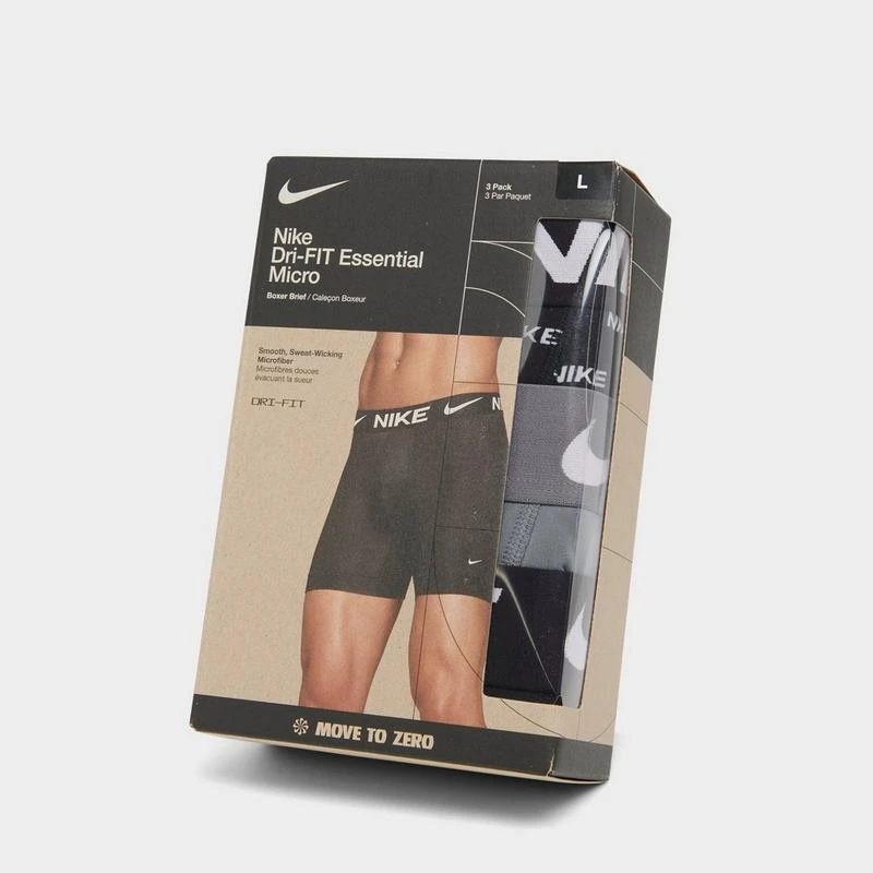 商品NIKE|Men's Nike Dri-FIT Essential Micro Boxer Briefs (3-Pack),价格¥165,第2张图片详细描述