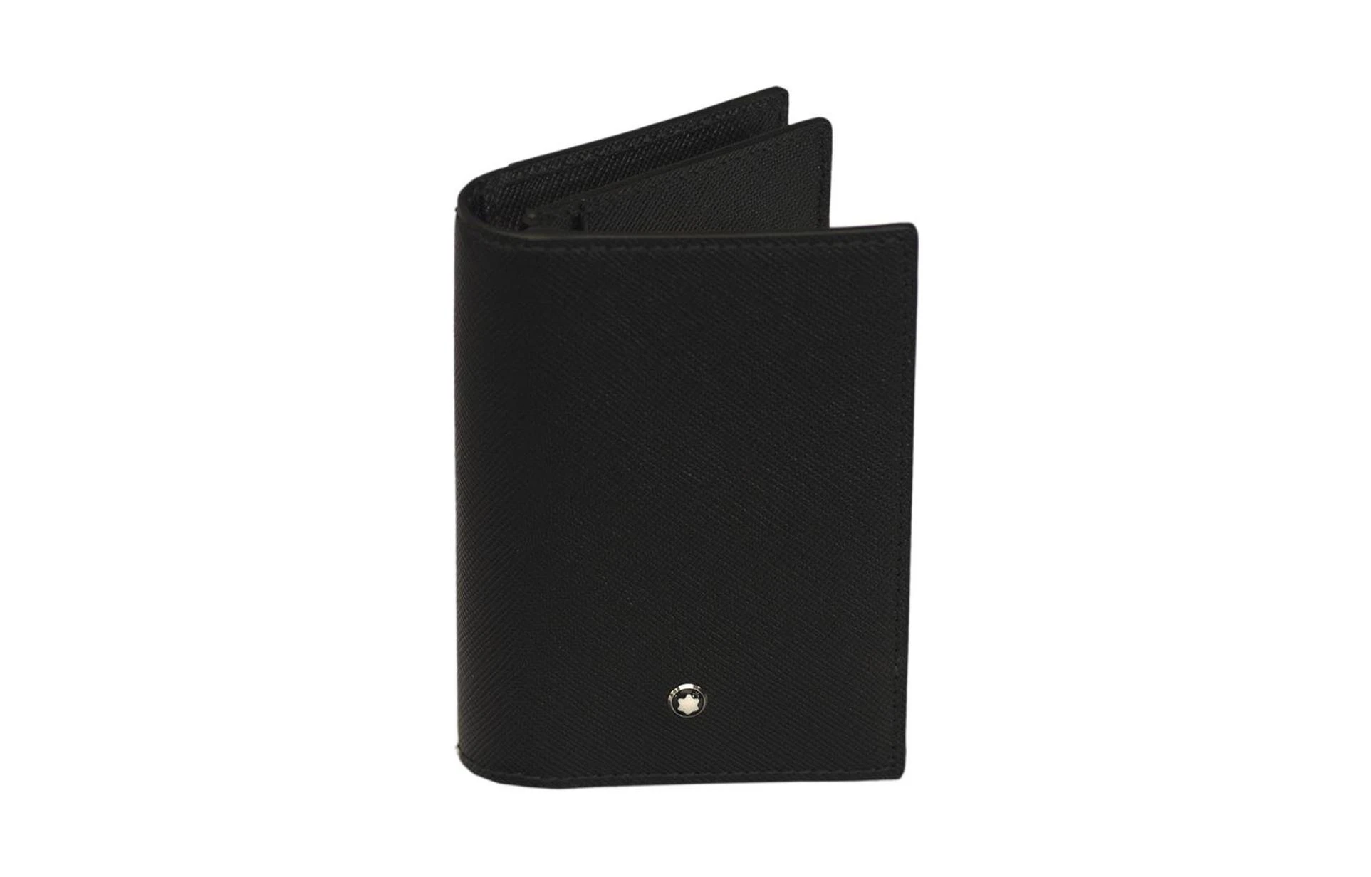 商品[国内直发] MontBlanc|万宝龙 大班系列 简约时尚双折 皮质 名片夹钱夹钱包 男款 黑色,价格¥1599,第4张图片详细描述