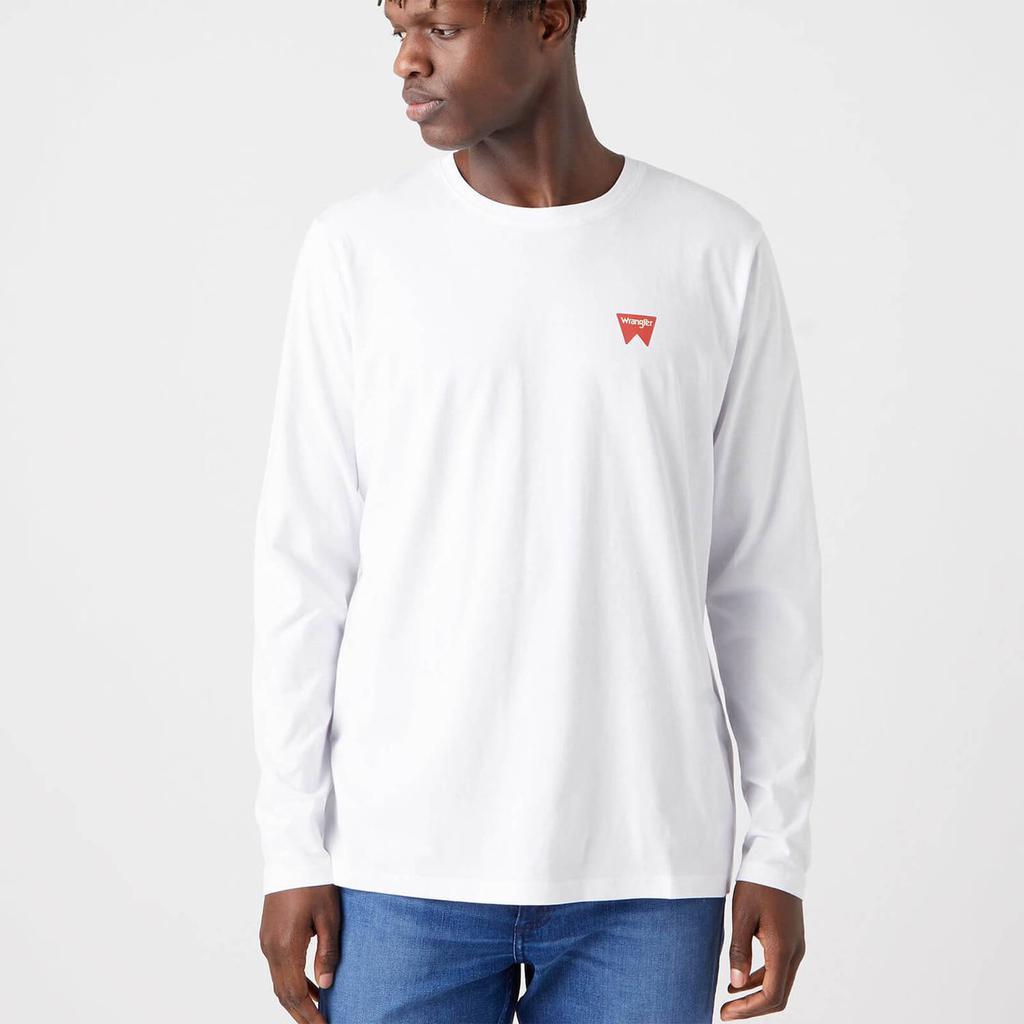 商品Wrangler|Wrangler Sign Off Cotton Long Sleeve T-Shirt,价格¥146,第2张图片详细描述