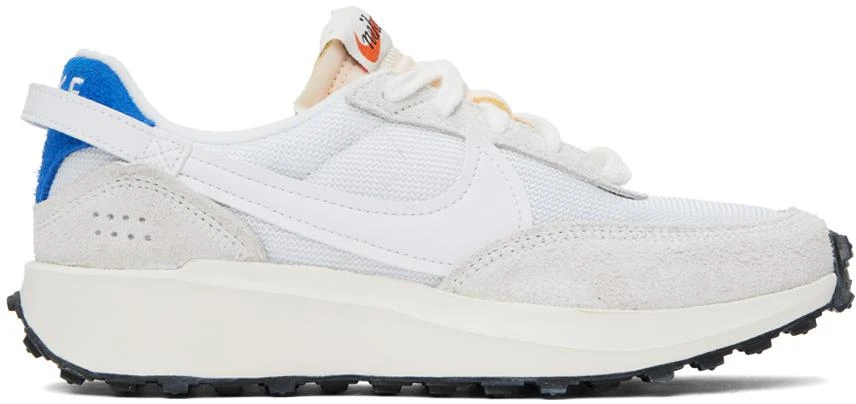 商品NIKE|White & Beige Waffle Debut Vintage Sneakers,价格¥515,第1张图片