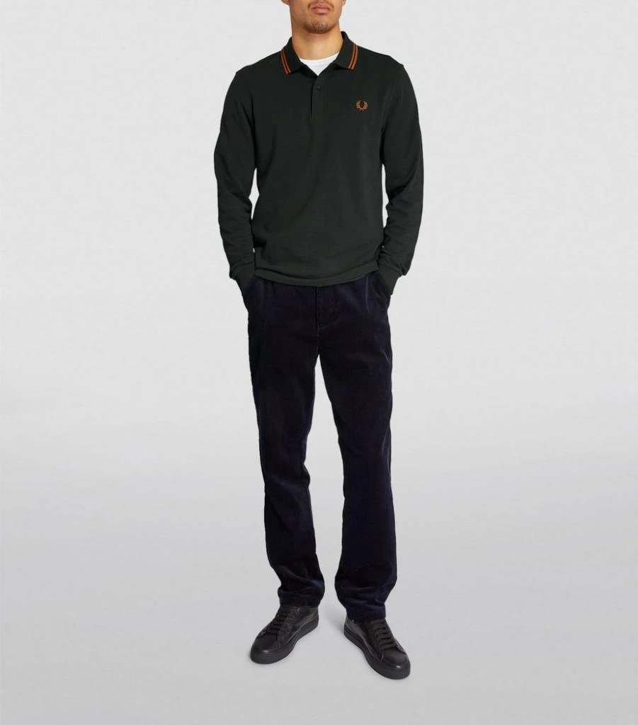 商品Fred Perry|Long-Sleeve Polo Shirt,价格¥560,第2张图片详细描述