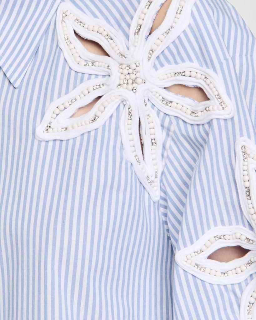 商品Sandro|Tiare Embellished Floral Cutout Shirt,价格¥2837,第5张图片详细描述