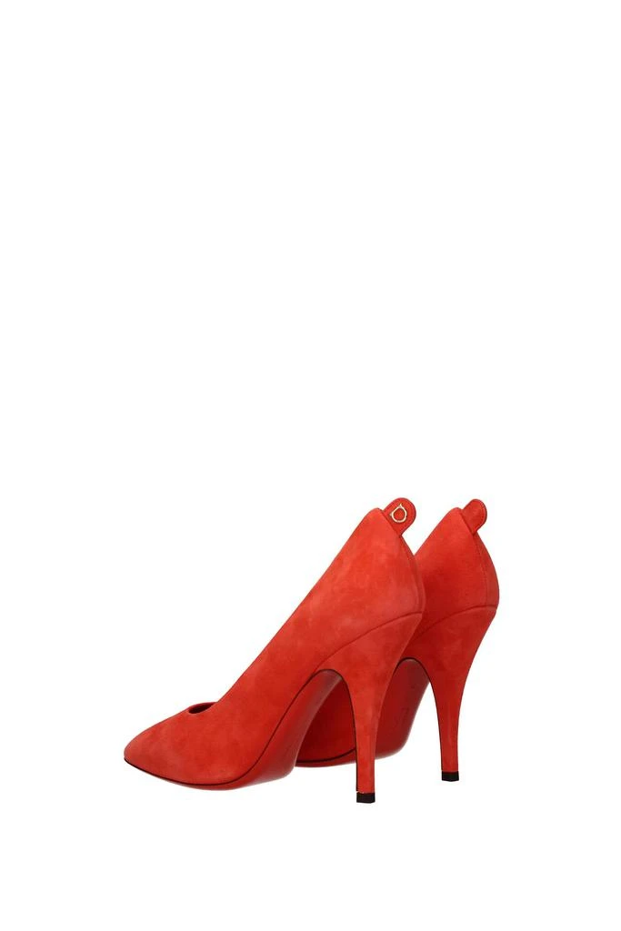 商品Salvatore Ferragamo|Pumps judy Suede Orange,价格¥2226,第4张图片详细描述