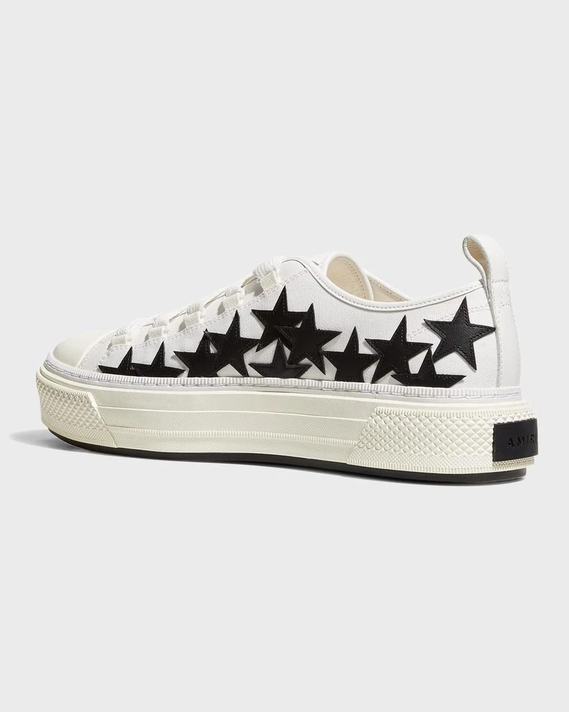 商品AMIRI|Men's Stars Court Canvas Appliqué Low-Top Sneakers,价格¥4253,第5张图片详细描述