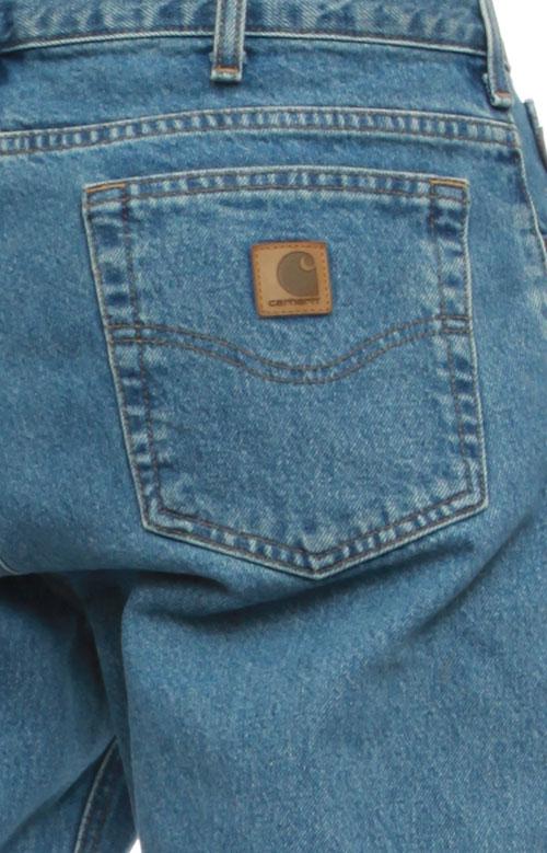 (B18) Straight/Traditional Fit Tapered Leg Jeans - Stonewash商品第5张图片规格展示