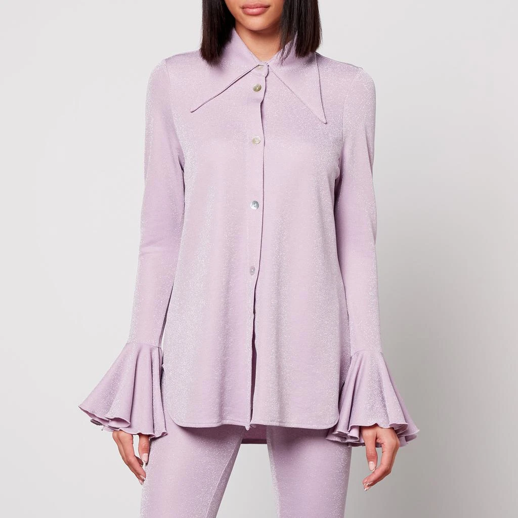 商品Sleeper|Lurex Lounge Shirt and Trouser Set,价格¥1389,第3张图片详细描述